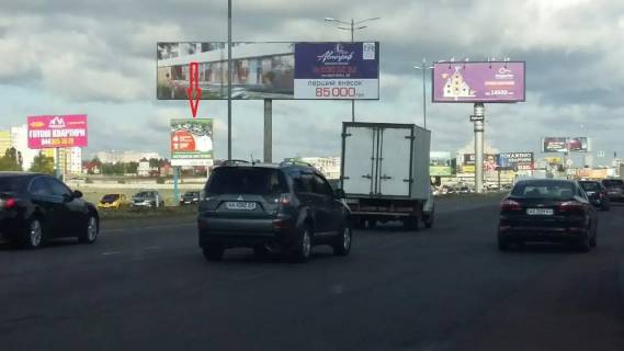 Білборд, Бігборд (Борд)  B у Києві, 3х6  Большая окружная  1000 м.от Жилянского моста Фото 1