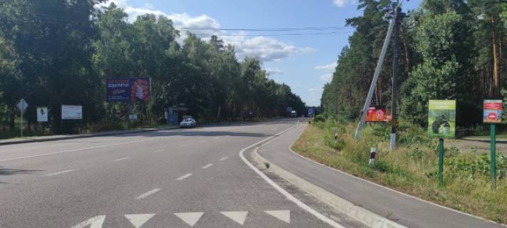 Билборд B в Лютеже, 3x6  с.Лютеж в'їзд з боку Димера, траса Київ-Іванків -Овруч, АЗС , зупинка загального транспорту напрямок Димер, Демидів,Гаврилівка фото 1