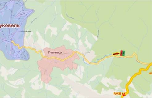 Білборд, Бігборд (Борд)  B у Ивано-Франковск трасы, 3х6  траса ( автошлях Н-09 ) Буковель, перед мостом (правий) схема