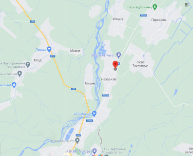 Билборд  в Ивано-Франковске, 3х6  Траса  ТО906 схема