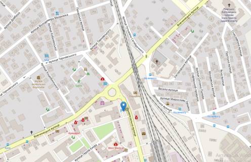 Білборд, Бігборд (Борд)   у Івано-Франківську, 3х6  Вовчинецька, Привокзальна схема