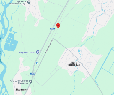 Билборд A в Фитьківы, 3х6  Залізнична Лісна Тарновиця 6х3 схема