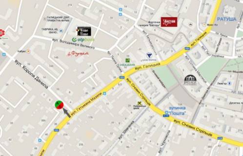 Ситилайт  в Ивано-Франковске, 1.8х1.2  Короля Данила схема