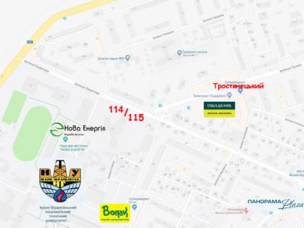 Билборд  в Ивано-Франковске, 3х6  Набережна, Берегова схема