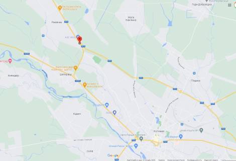 Билборд A в Коломые, 3х6  вул. Прикарпатська, Раківчик (траса Ів.Фр-Коломия, поворот на обізну) ст.А схема