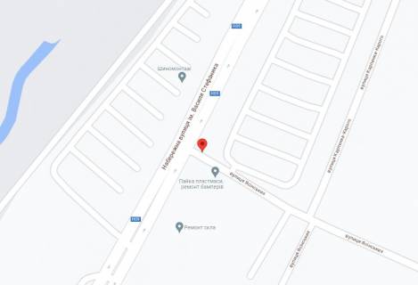 Билборд A в Ивано-Франковске, 3х6  вул. Набережна ім. В.Стефаника (перед поворотом на вул. Левицького) ст А. схема