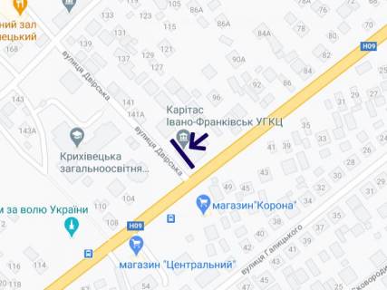 Билборд  в Ивано-Франковске, 3х6  Крихівецька схема