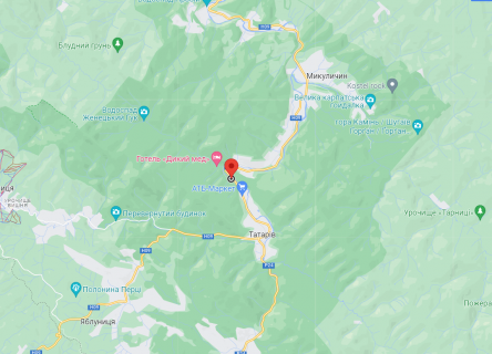Билборд  в Ивано-Франковске, 3х6  Н09, Татарів, Івано-Франківська область схема
