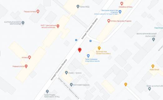 Сiтiлайт  у Івано-Франківську, 1.24х1.86  Мазепи схема