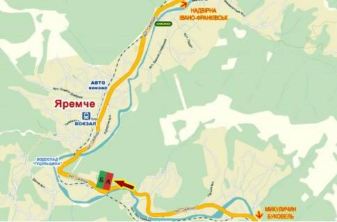 Билборд  в Ивано-Франковске, 3х6  вулиця Свободи схема