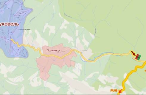 Билборд B в Трасах Івано-Франківська, 3х6  Буковель, Яблуниця №4 НОВИЙ ст. Б схема
