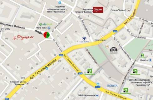 Ситилайт  в Ивано-Франковске, 1.8х1.2  Пилипа Орлика схема