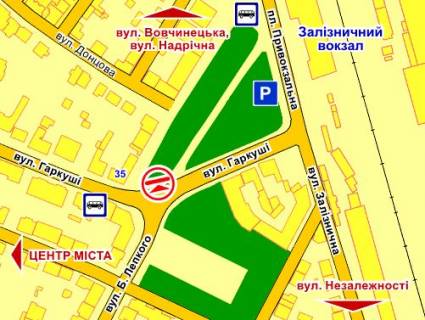 Білборд, Бігборд (Борд)   у Івано-Франківську, 3х6  Гаркуші схема
