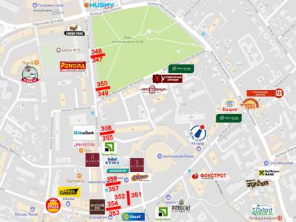 Ситилайт  в Ивано-Франковске, 1.8х1.2  Галицька, Дністровська схема