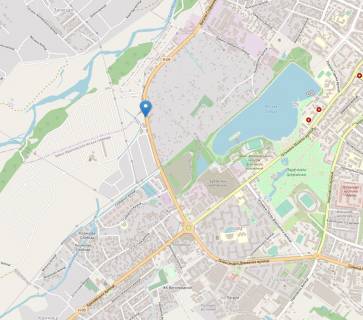 Билборд B в Ивано-Франковске, 3х6  Набережна, поруч готелю " Сан Марко " ( San Marco ) . від Калинової Слободи, Сільпо, COMFY, Фокстроту до ОККО, ЖК " Манхеттен " схема