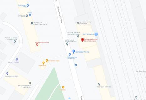 Білборд, Бігборд (Борд)  B у Івано-Франківську, 3х6  вул. Привокзальна, 1(Вокзал), з сторони вул. Залізнична, ст. Б схема