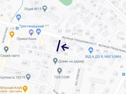Билборд  в Ивано-Франковске, 3х6  Незалежності схема