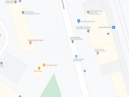 Білборд, Бігборд (Борд)   у Івано-Франківську, 3х6  Привокзальна схема