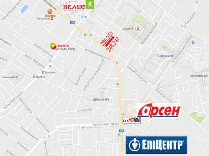 Билборд  в Ивано-Франковске, 3х6  Івасюка схема