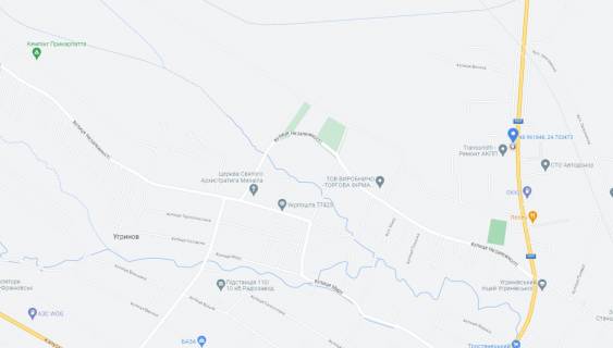 Билборд A в Угринове, 3х6  с. Угринів, вул. Галицька, 31, ст. А схема