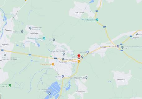Билборд A в Тысменице, 3х6  Т.Шевченка, Н18 Тисмениця (вїзд зі сторони Києва) №1 ст.А схема