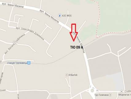 Билборд A в Трускавце, 3x6  вул. Мазепи схема