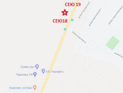 Білборд, Бігборд (Борд)  B у Стрию, 3x6  Київ Чоп Добряни на Львів схема