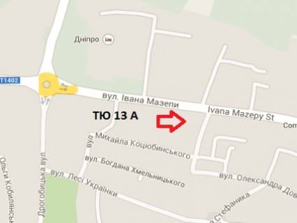 Билборд A в Трускавце, 3x6  вул. Мазепи, навпроти райвідділу схема