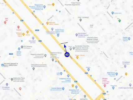 Призма A в Чернигове, 6х3  по Мира 45 областная рада (грань 5) - 330868 схема