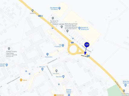 Билборд A в Чернигове, 6х3  вул. Пухова 148 (Епіцентр) (права) схема