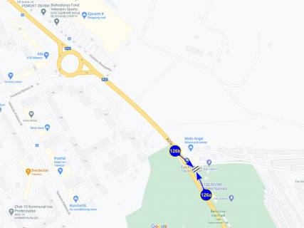 Билборд A в Чернигове, 6х3  вул. Кільцева 16а (Епіцентр) (сторона А) схема