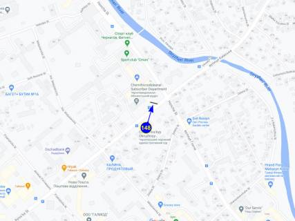 Билборд B в Чернигове, 6х3  вул. Київська 14а схема