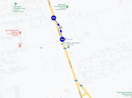 Білборд, Бігборд (Борд)  A у Чернігові просп Мира (выезд на Гомель, Т-обр на тубдиспансер) ст А схема