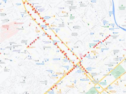 Сiтiлайт B у Чернігові, 1,2х1,8  триедр проспект Миру х проспект Перемоги маг Алло (сторона C) схема