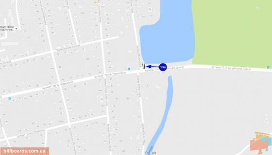 Білборд, Бігборд (Борд)  A у Чернігові Бойова вул. схема
