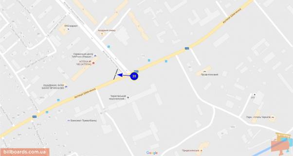 Призма A в Чернигове Шевченко ул. / ул. Рокоссовского, левый - 138343 схема