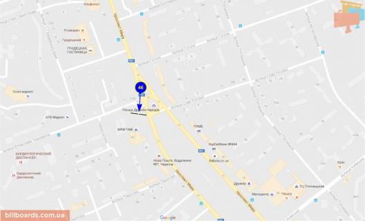 Призма A в Чернигове Мира пр-т / ул. Войкова, правый - 138359 схема