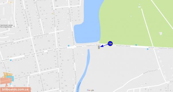 Билборд B в Чернигове Боевая ул., еловщина схема