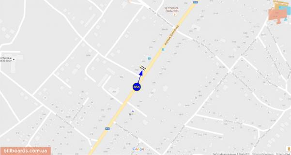 Билборд B в Чернигове Шевченко ул., 236 схема