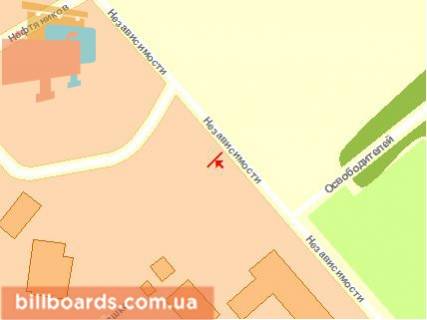 Билборд B в Чернигове Независимости ул., 33 схема