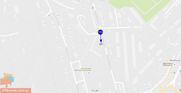 Билборд A в Чернигове Жабинского ул., 2б схема