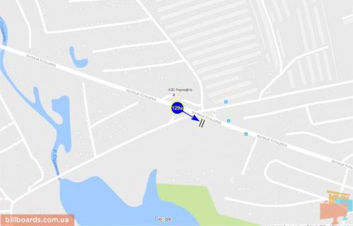 Билборд A в Чернигове Кольцевая Певцы ул. схема