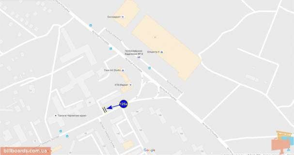 Билборд A в Чернигове Белова ул., 29 схема