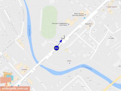 Билборд B в Чернигове Победы пр-т, 110 схема