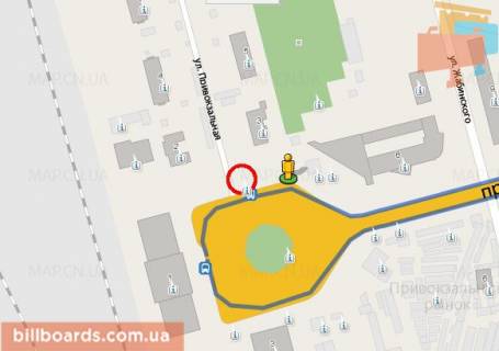 Билборд A в Чернигове Вокзальная пл. схема