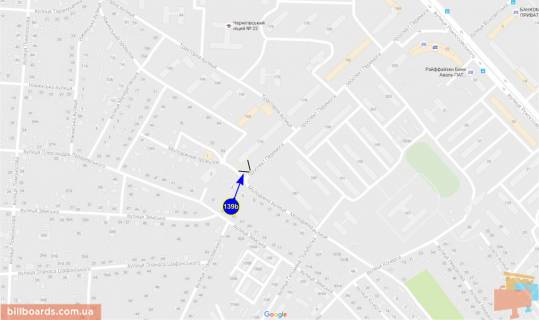 Білборд, Бігборд (Борд)  B у Чернігові Перемоги пр-т, 170 схема