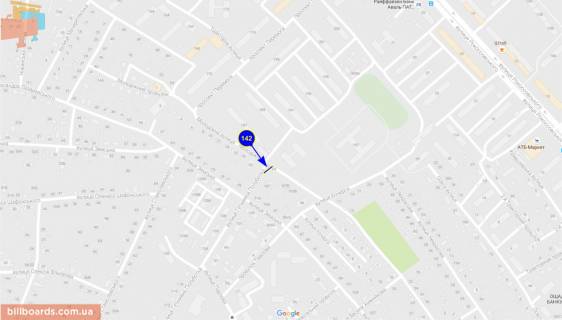 Билборд A в Чернигове Полуботка ул., 107 схема