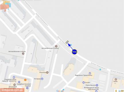 Билборд A в Чернигове Незалежности ул., 14а схема