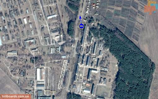 Билборд B в Нежине Прилукская ул., 117а схема