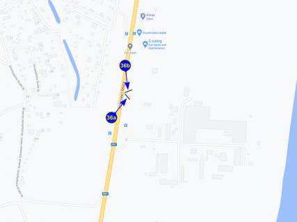 Билборд A в Чернигове Киевское шоссе, въезд А схема